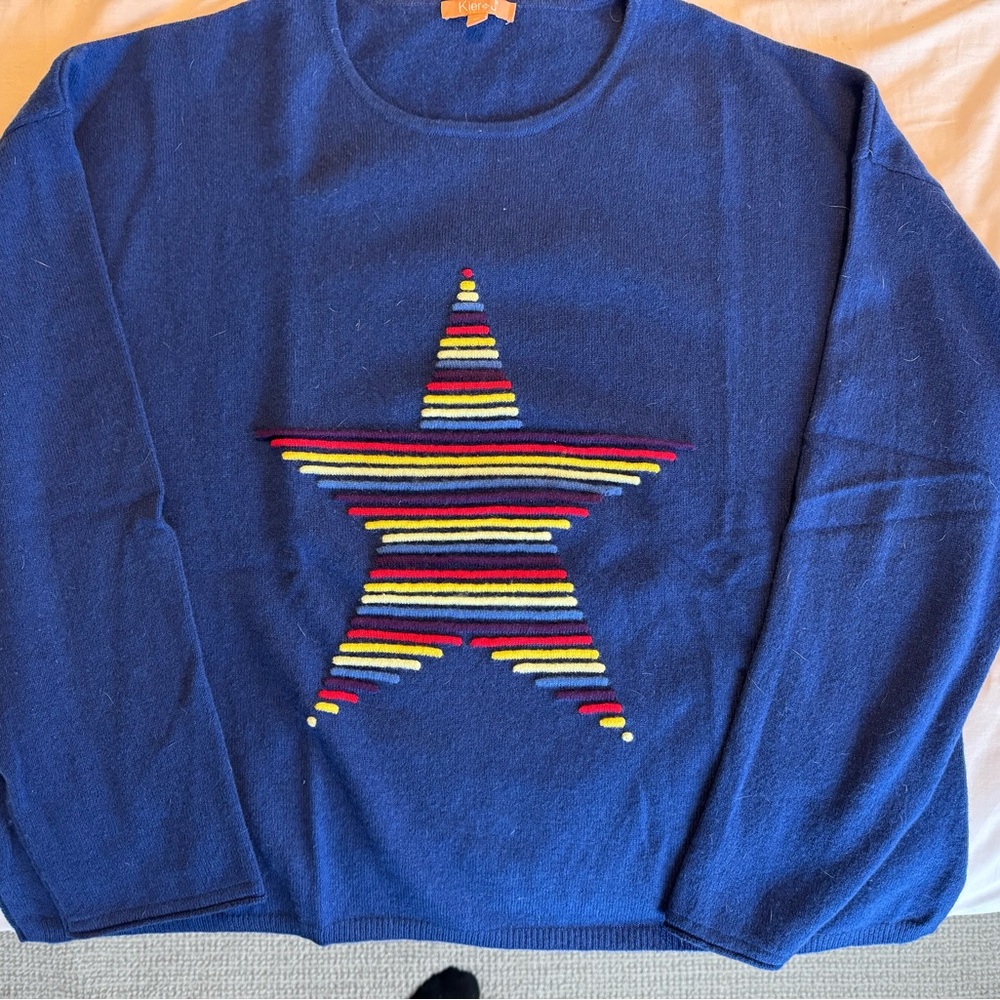 KIER + J Deep Blue Sweater